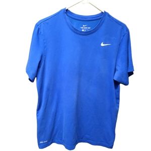 Nike dri fit blue mens short sleeve top medium